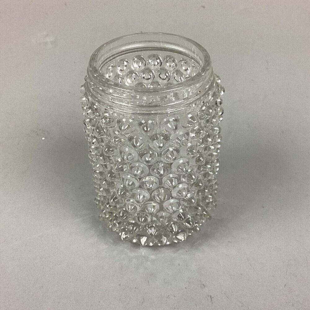Vintage Modernist 70's Designer Art Glass Mid Century Clear Bubble Vase - 3.5”